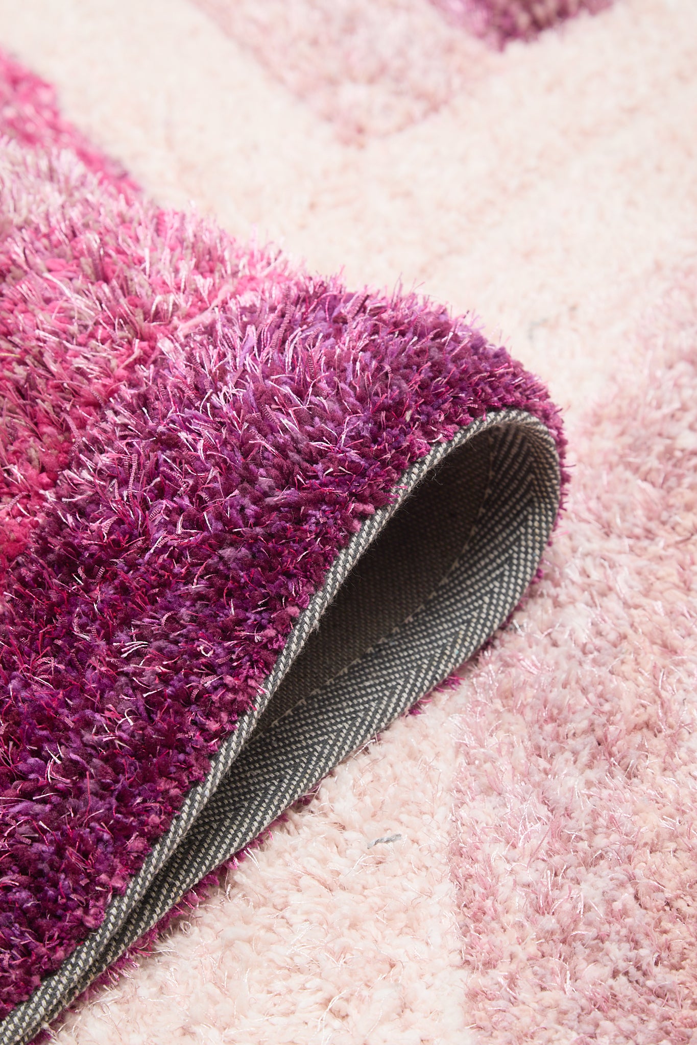 3D SHAGGY TRELLIS PURPLE