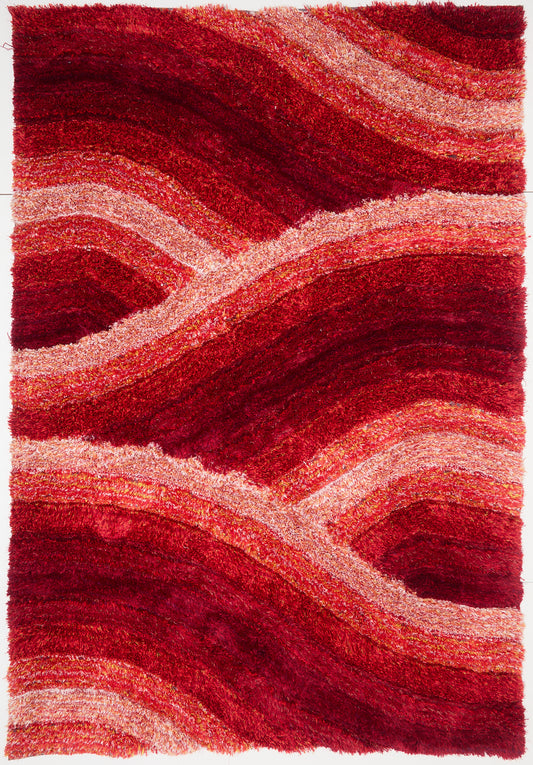 3D SHAGGY WAVE RED
