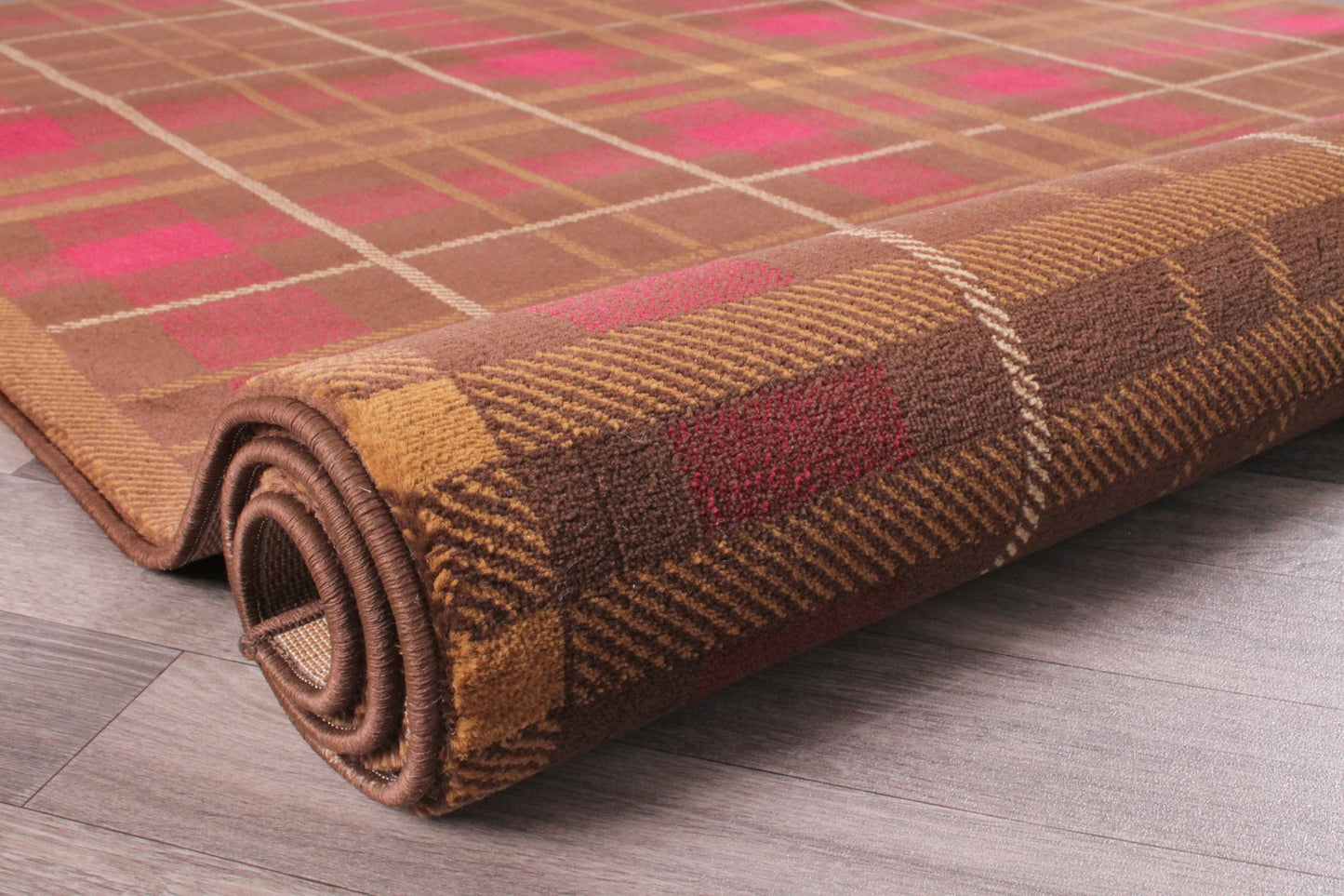 TARTAN CHECK BROWN
