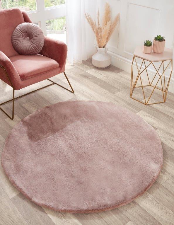 TIPPED LUXE FUR PLAIN PINK