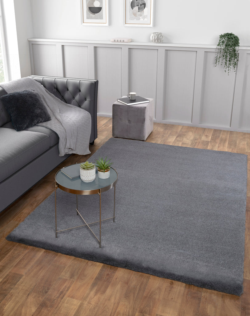 TIPPED LUXE FUR PLAIN GREY