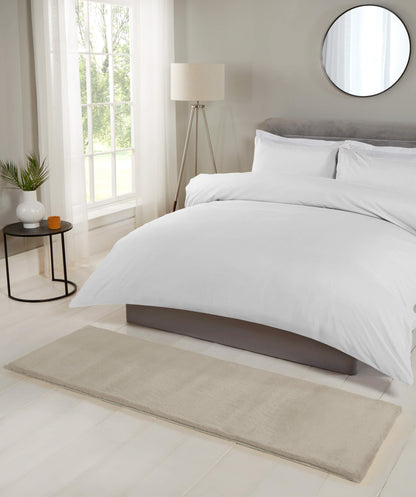 LUXE FAUX FUR RUG PLAIN NATURAL